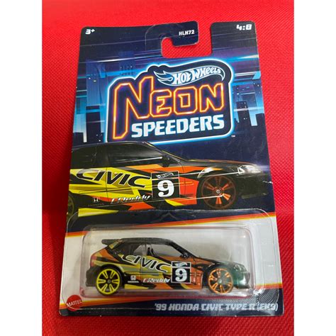 Hot Wheels Neon Speeders Honda Civic Ek Datsun Wagon Nissan Gtr R Golf Mk