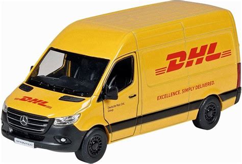 Метален бус Mercedes Dhl Goki 3 с пулбек Storebg