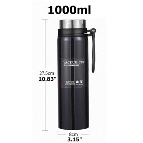 Generic 1L Stainless Steel Travel Mug Flask Thermal Hot Water Insulated Bottle Coffee Jumia
