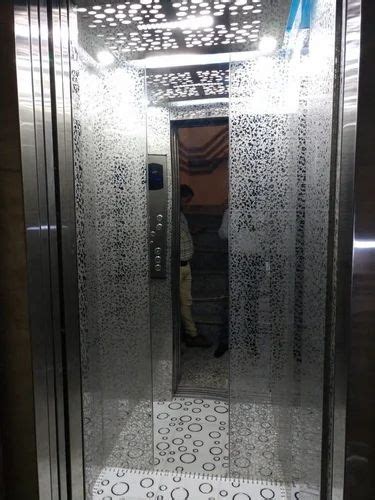 Metal Finish Stainless Steel Cabin Elevator For Commercial Elevators