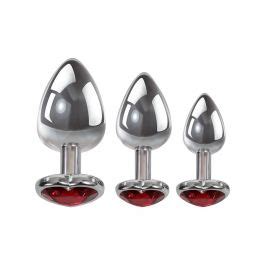 Adam Eve Three Hearts Gem Anal Plug Set Femplay Bottom Draw