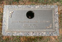 Ruth Ellen Hilliard Stinson 1924 2009 Mémorial Find a Grave