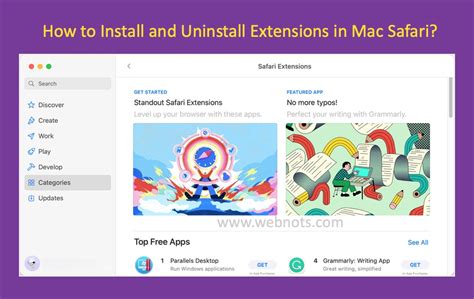 How To Install And Uninstall Browser Extensions In Safari Mac Webnots