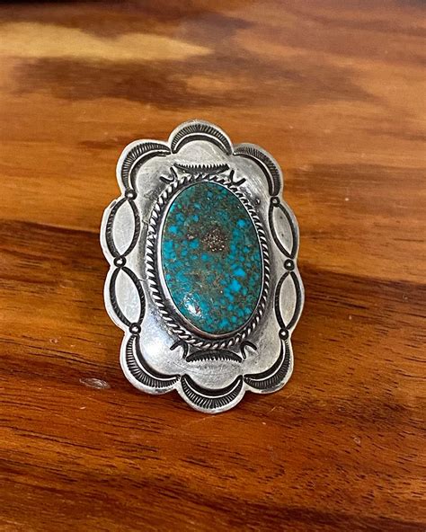 Large Navajo Turquoise Ring Large Navajo Turquoise Ring