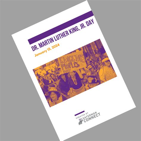 Honoring Dr Martin Luther King Jr Saterman Connect