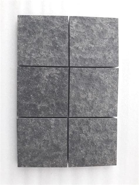 Black Matte Flame Basalt Stone Tiles For Flooring Thickness Mm At