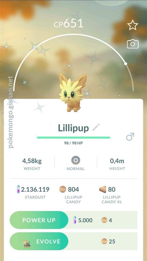 Shiny Lillipup - Pokemon Go