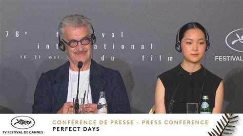 Perfect Days Press Conference EV Cannes 2023 YouTube