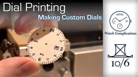 Making Custom Dials Part 5: Dial Printing - YouTube