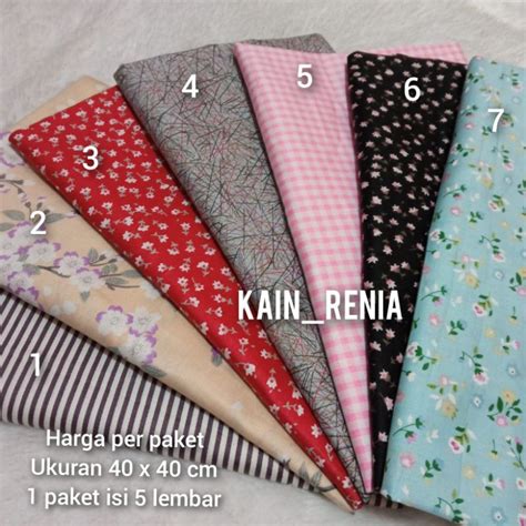 Jual Paket Perca Katun Jepang Tokai Senko Ukuran X Cm Isi