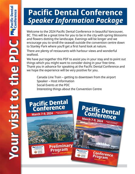 2024 Pacific Dental Conference Speaker Information Package by Pacific