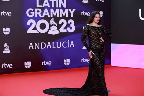 Rosalia Latin Grammys Black Dress Thong Fabulous Ass Hot Celebs Home