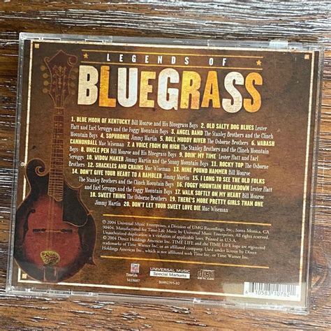 Legends Of Bluegrass Time Life By Various Artists Cd 2004