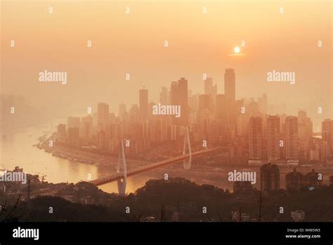 Chongqing Urban Architecture And City Skyline In China Stock Photo Alamy