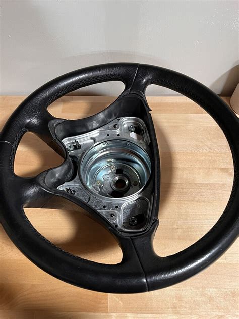 Mercedes R Sl Sl Leather Steering Wheel Black Oem Ebay