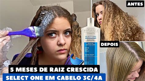 Retoque De Raiz Select One Prohall Em Cabelo Crespo Cacheado Alisa