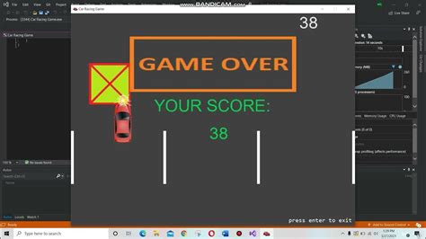 Simple Game In C Language Car Racing Game Youtube