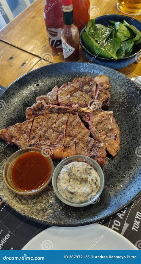 Medium Well Steak stock image. Image of tokyo, steak - 287972125