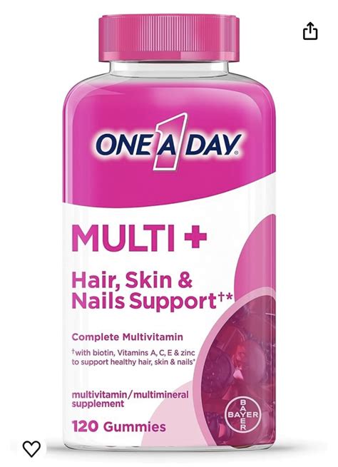 Витамины для волос, кожи и ногтей One a Day Multi+ hair, Skin & Nails ...