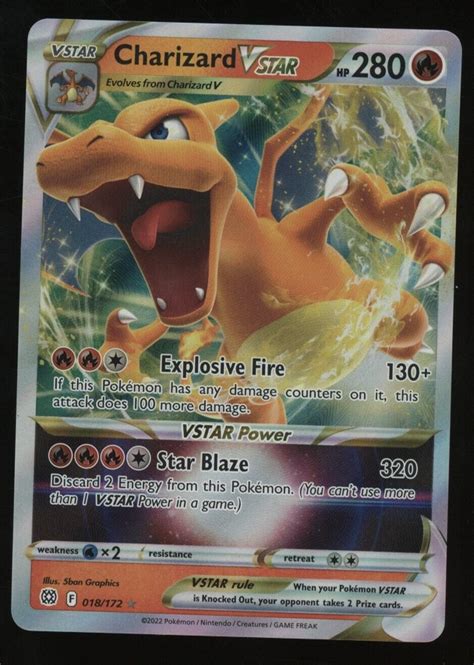 Mavin 2022 Pokemon SWSH Brilliant Stars 018 Charizard Vstar