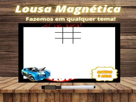 Lousa Magn Tica Jogo Da Velha Hot Wheels Embalagem Elo