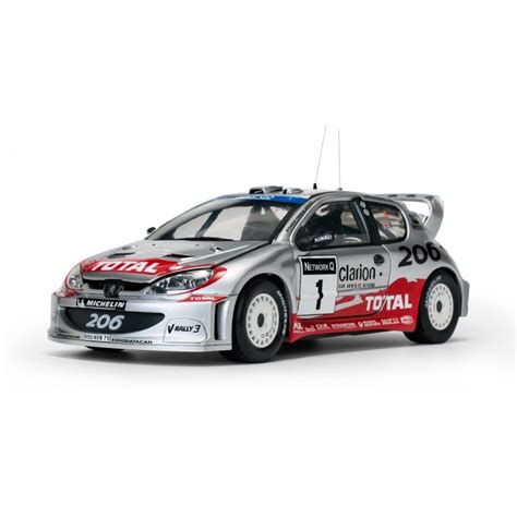 Peugeot 206 WRC 2002 Bruns Reid Sunstar SUN3854 Miniatures Autos Motos