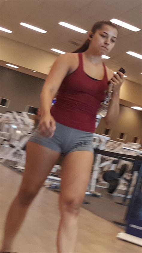 Sexy Brunette Teen In Short Grey Nike Spandex Oc Short Shorts Volleyball Forum