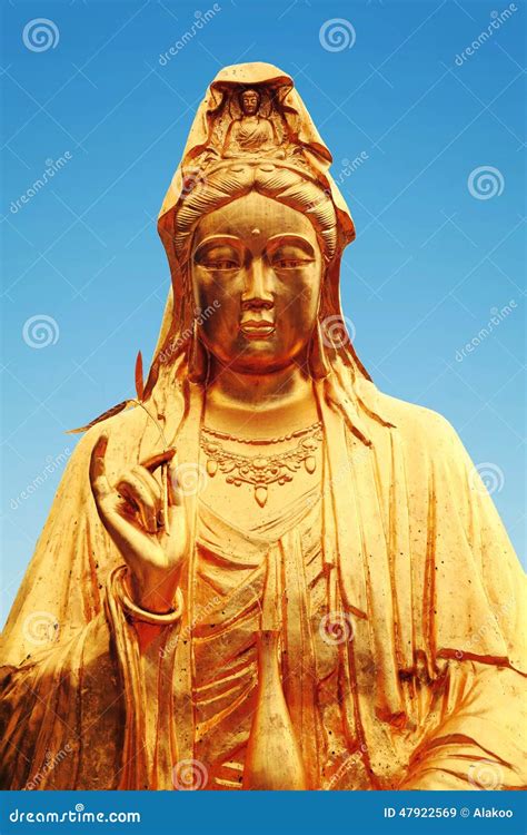 mercy goddess buddha statue guanyin bodhisattva stock image image