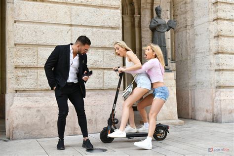 Blonde BFFs Candee Licious And Sky Pierce Take Back Stranger For Threesome Fun GP GP