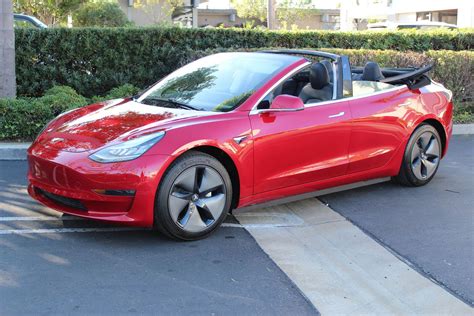 รถไฟฟ้า Tesla Model 3 Convertible เปิดประทุนรับลม โดย Nce Autodeft