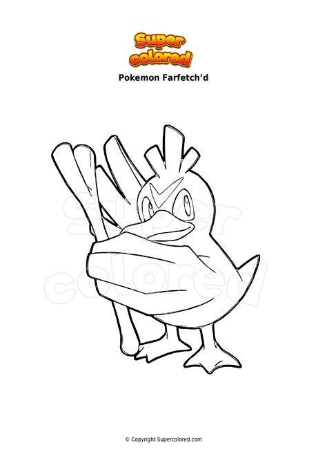 Disegno Da Colorare Pokemon Farfetchd Supercolored The Best Porn Website