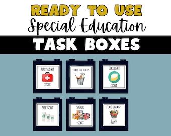 Autism Task Box Life Skills Special Education Independent Skills Pre