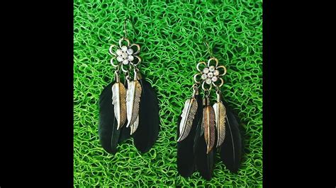 How To Make Feather Earrings Quick And Simple Jewelry Making