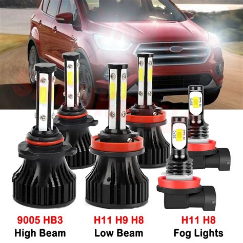 H High Low Beam For Ford Escape Led Headlights