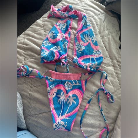 Frankie S Bikinis Swim Nwt Sold Out Frankies Bikinis Tropic Love Mesh Bikini Set Poshmark