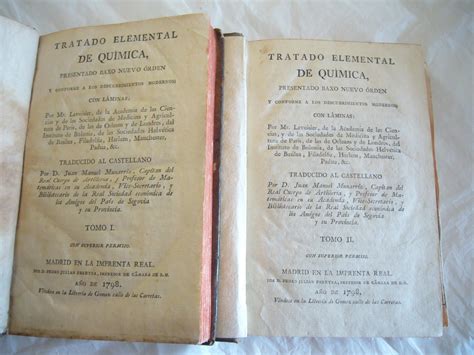 TRATADO ELEMENTAL DE QUÍMICA presentado baxo nuevo órden y conforme a