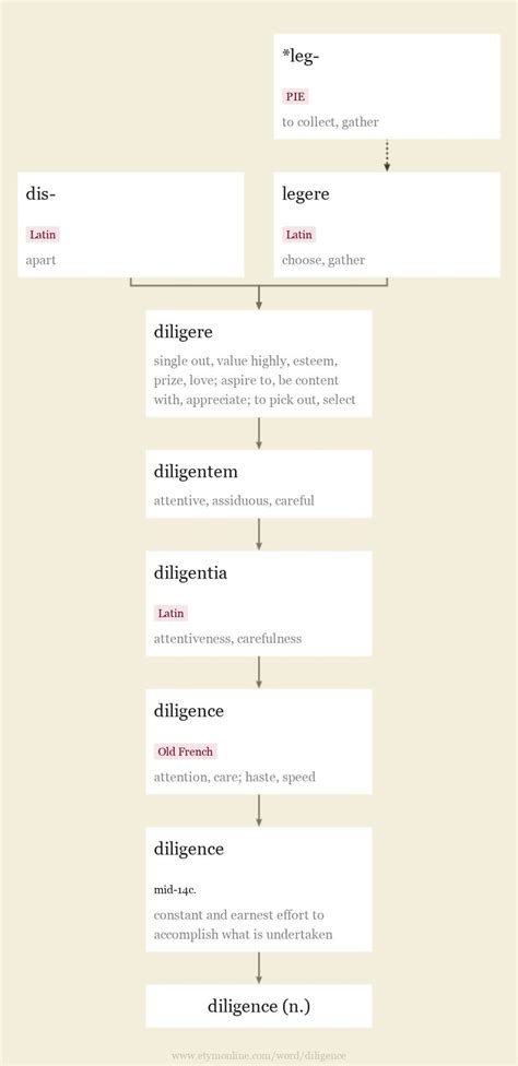 diligence origin  meaning  diligence   etymology dictionary