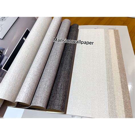 Jual Wallpaper Dinding Polos Premium Tebal Abu Muda Abu Tua Cream Nude