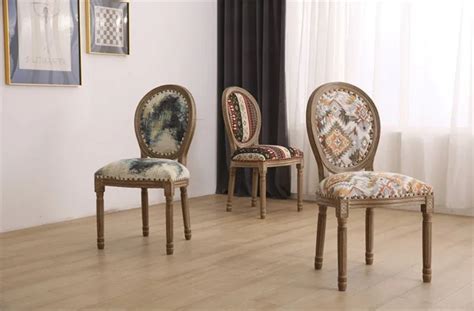 Креативные деревянные обеденные стулья в этническом стиле, американское ...