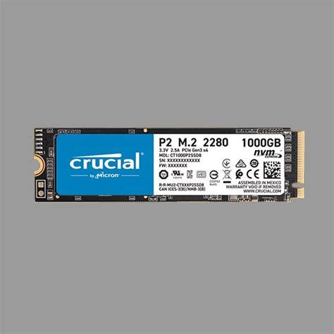 Crucial P2 1000GB M.2 NVMe SSD – J1TEK PC