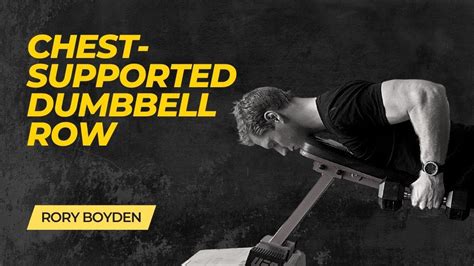 Chest Supported Dumbbell Row YouTube