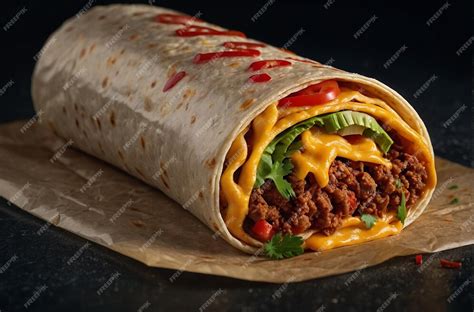 Premium Photo | Burrito delivered in food packaging