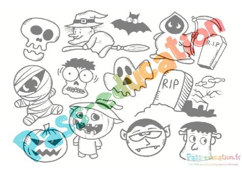 Coloriage halloween gratuit activités effrayantes créatives pour