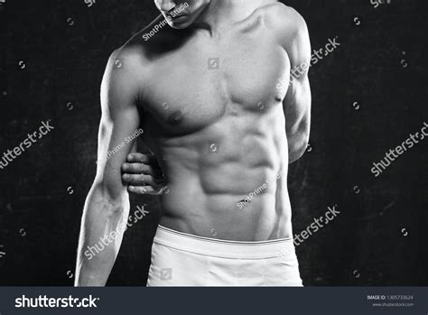 Powerful Male Athlete Nude Muscular Body Stock Photo Edit Now