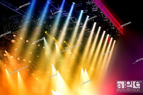 Colorful Stage Lights At Concert Stock Photo Picture And Royalty Free