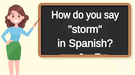 How Do You Say Storm In Spanish How To Say Storm In Spanish