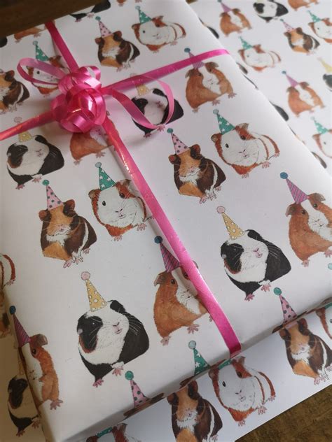 Guinea Pig Birthday Party Wrapping Paper Guinea Pig T Wrap Guinea