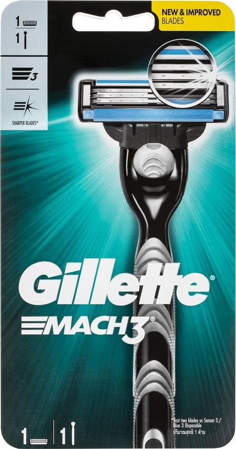 Gillette Mach3 Mens Shaving Razor 1 Pack Mens Razors Blades Amazon