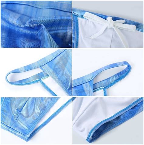 Men Swim Briefs Sexy Swimwear Bikini Low Rise Swimsuits Beachwear Drawstring New Ebay