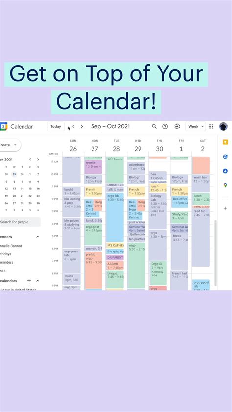 Calendar Organization Ideas - Google Calendar Tips